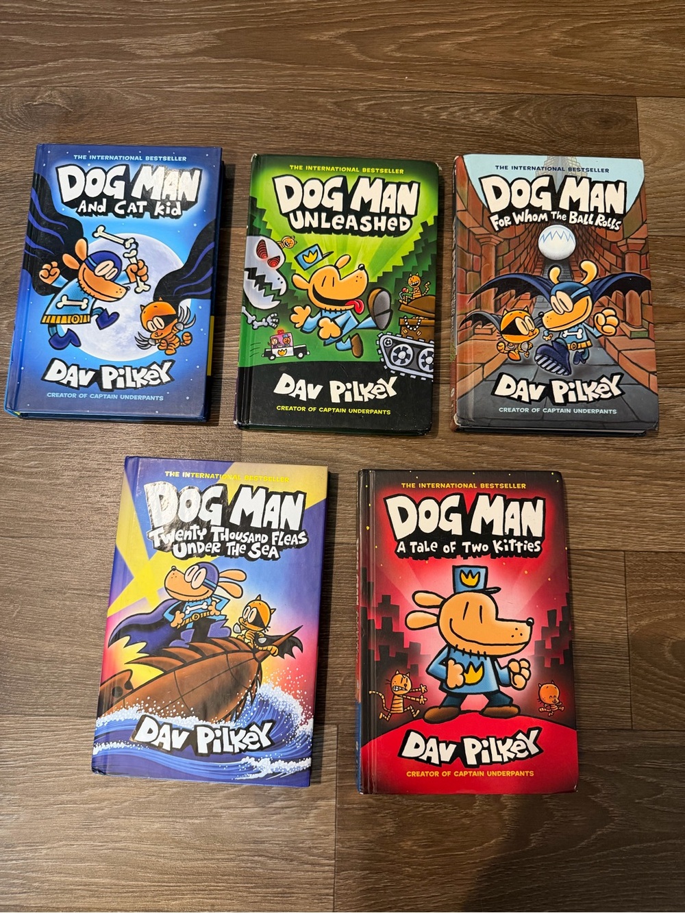 Dog Man Book Set by Dav Pilkey - Assorted Color Covers